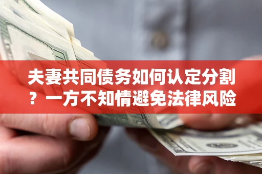 济南夫妻共同债务如何认定分割？一方不知情避免法律风险必看！